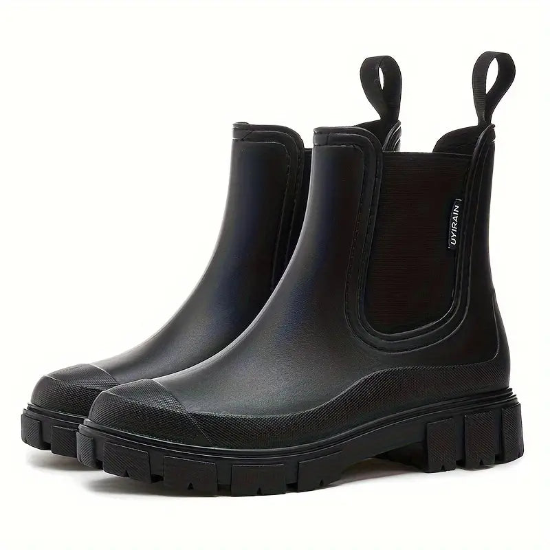 Damen Wasserdichte Slip-On Chelsea Stiefel mit Komfort und Schutz 5