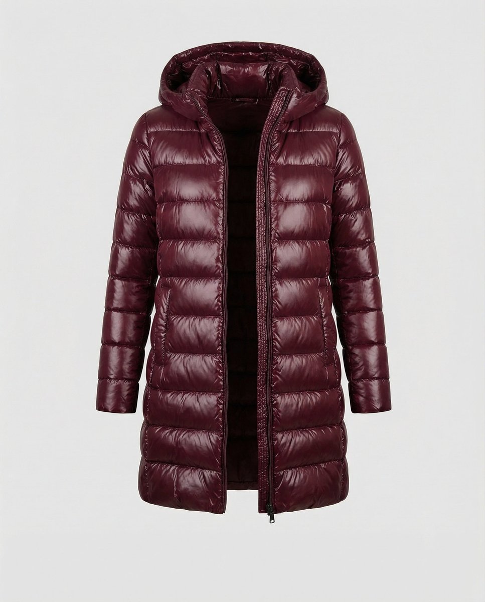 Damen Winterjacke Ultraleicht Slim-Fit Daunenjacke mit Kapuze für kalte Tage 4