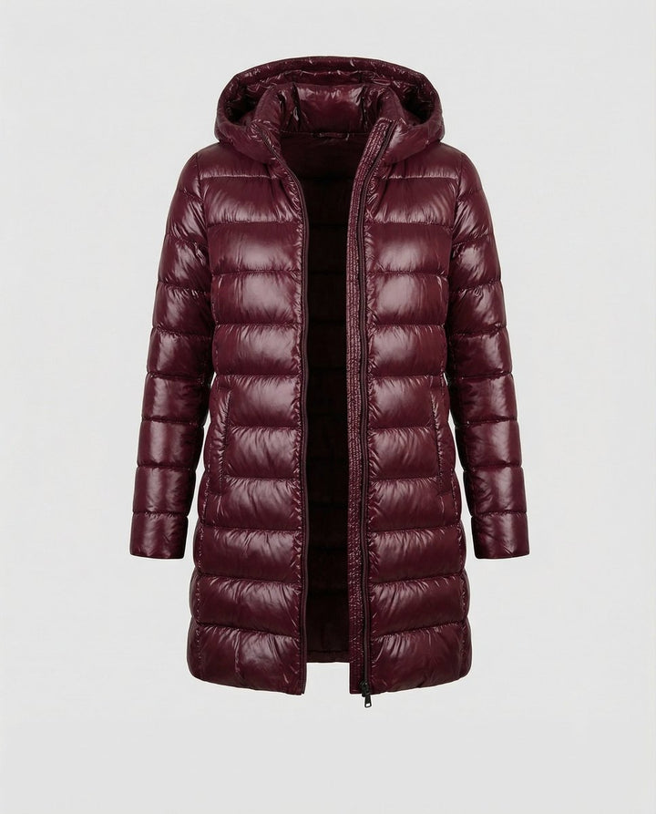 Damen Winterjacke Ultraleicht Slim-Fit Daunenjacke mit Kapuze für kalte Tage 4