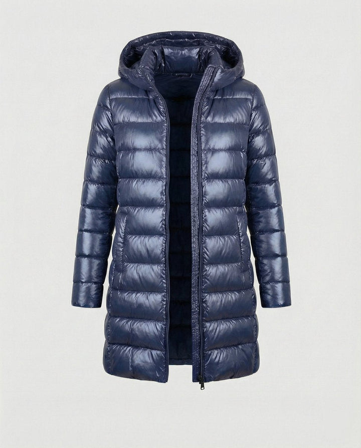 Damen Winterjacke Ultraleicht Slim-Fit Daunenjacke mit Kapuze für kalte Tage 6