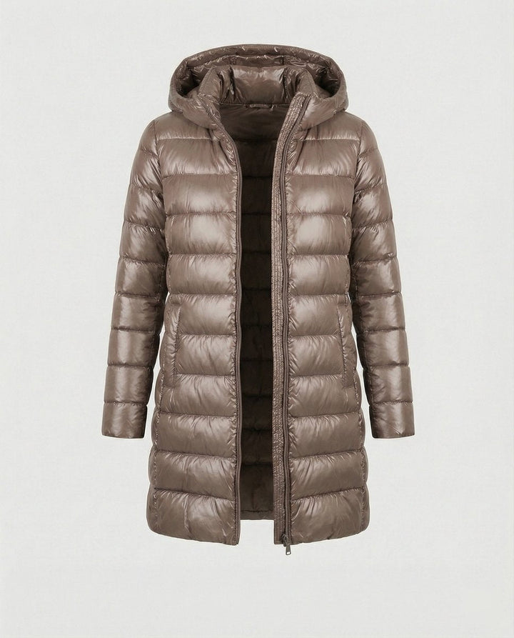 Damen Winterjacke Ultraleicht Slim-Fit Daunenjacke mit Kapuze für kalte Tage 7