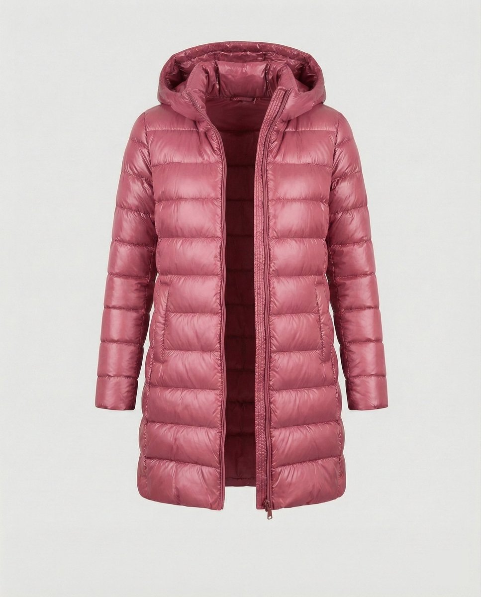 Damen Winterjacke Ultraleicht Slim-Fit Daunenjacke mit Kapuze für kalte Tage 8