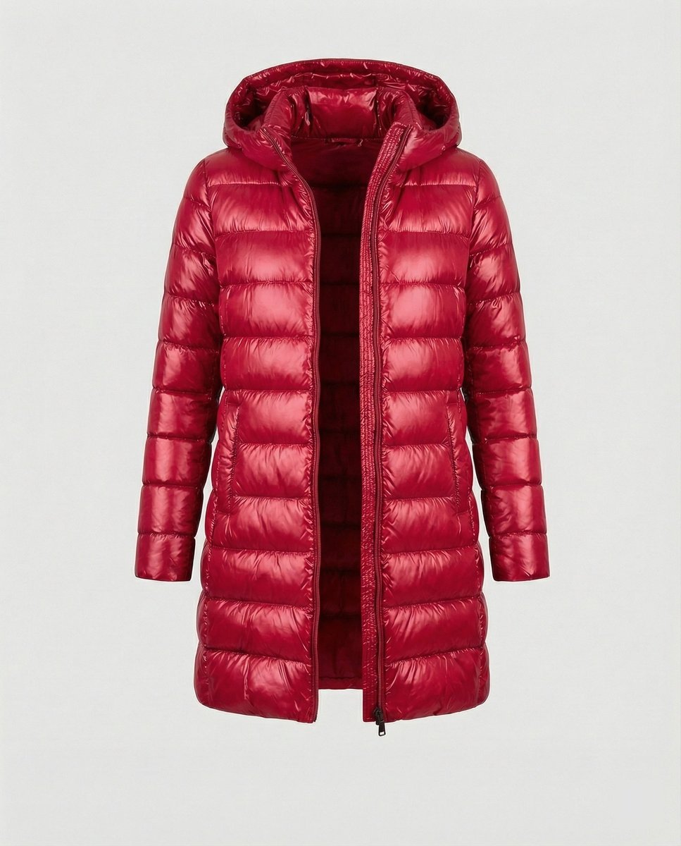 Damen Winterjacke Ultraleicht Slim-Fit Daunenjacke mit Kapuze für kalte Tage 9