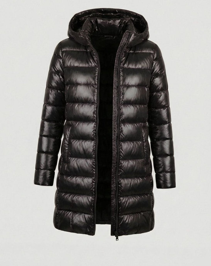 Damen Winterjacke Ultraleicht Slim-Fit mit Kapuze und Wärmender Daunenfüllung 5