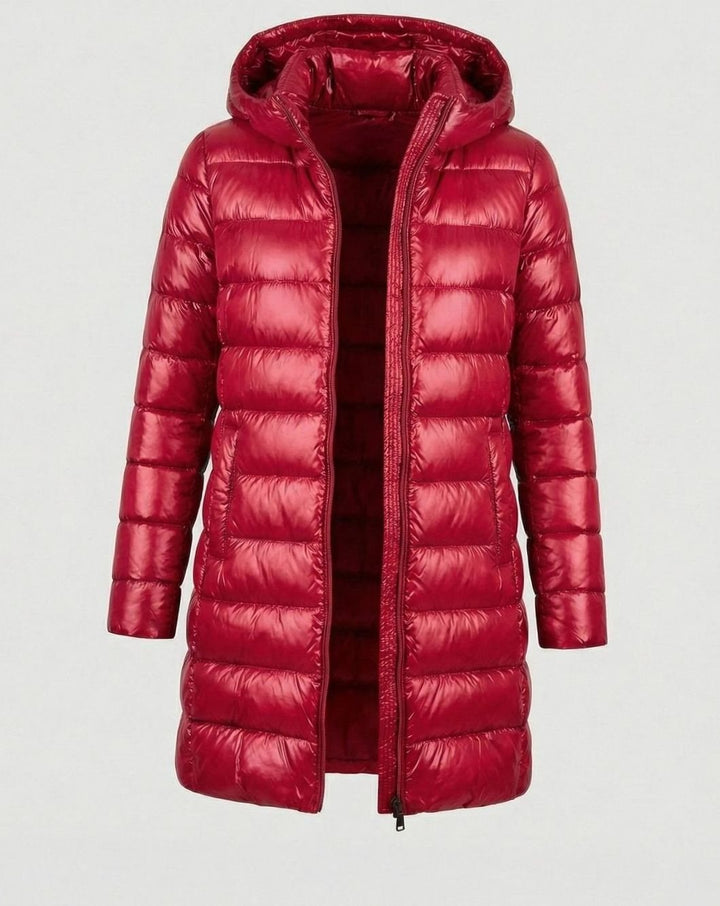 Damen Winterjacke Ultraleicht Slim-Fit mit Kapuze und Wärmender Daunenfüllung 9