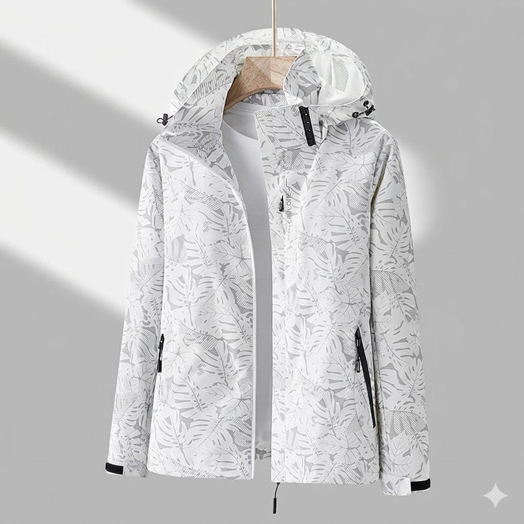 Damen Winterjacke Wasserdicht Gefüttert Outdoorjacke mit Verstellbarer Kapuze 5