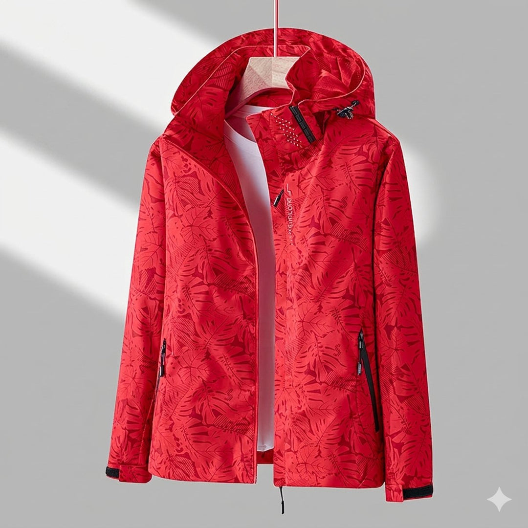 Damen Winterjacke Wasserdicht Gefüttert Outdoorjacke mit Verstellbarer Kapuze 7