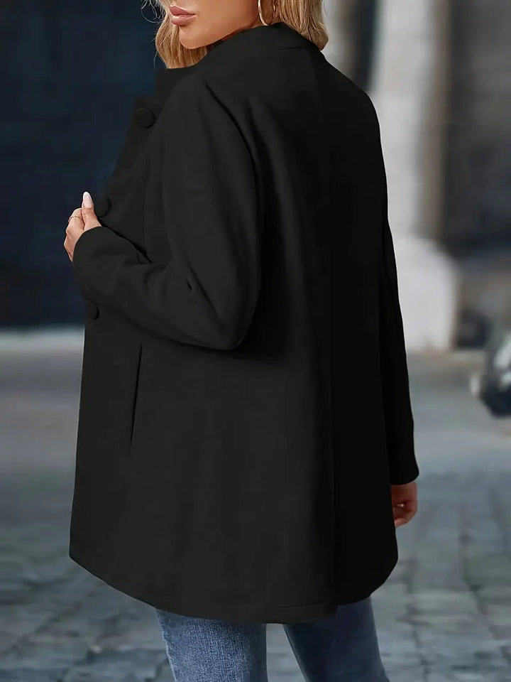 Damen Wintermantel mit Knöpfen Eleganter Langschnitt für Kalte Tage 8