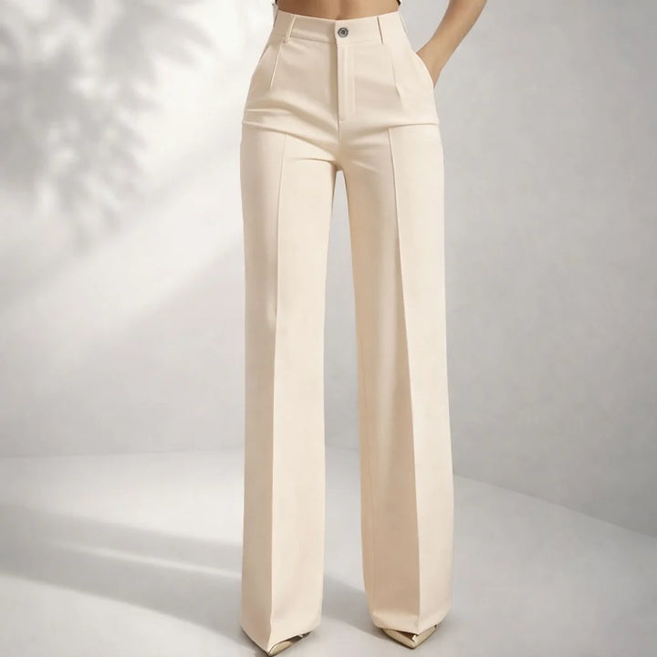 Damen klassische High Waist Hose 0