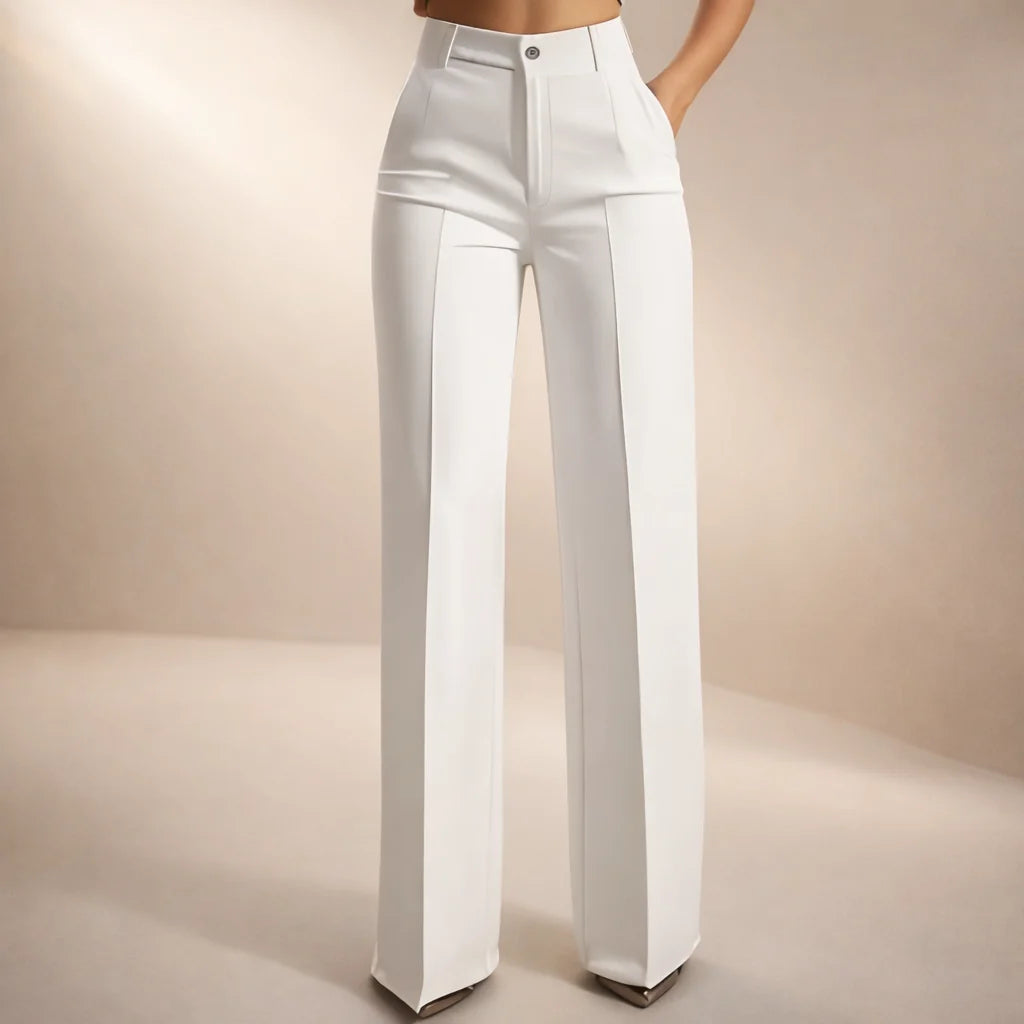 Damen klassische High Waist Hose 2
