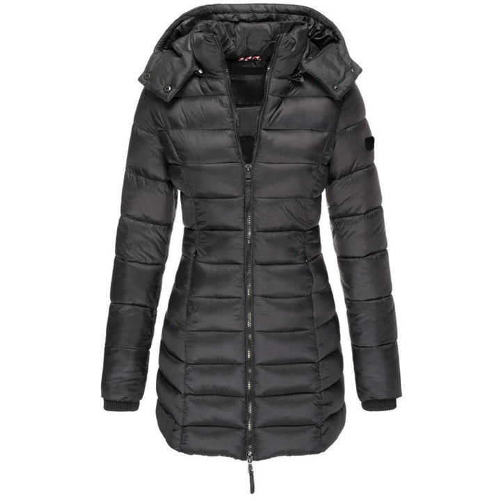 Damen warme Daunenjacke mit Kapuze Olivia 5