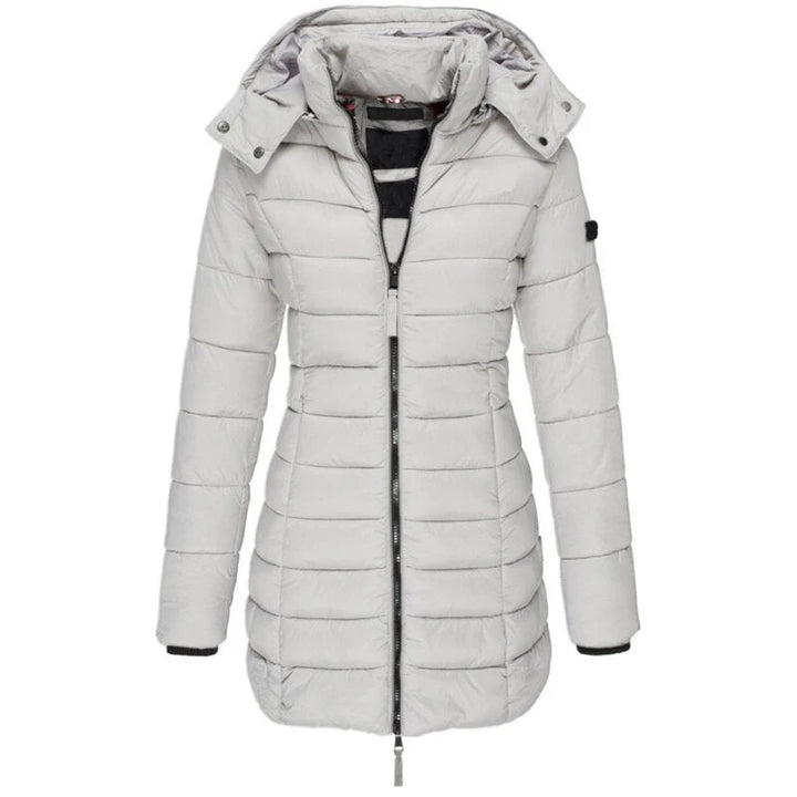 Damen warme Daunenjacke mit Kapuze Olivia 6