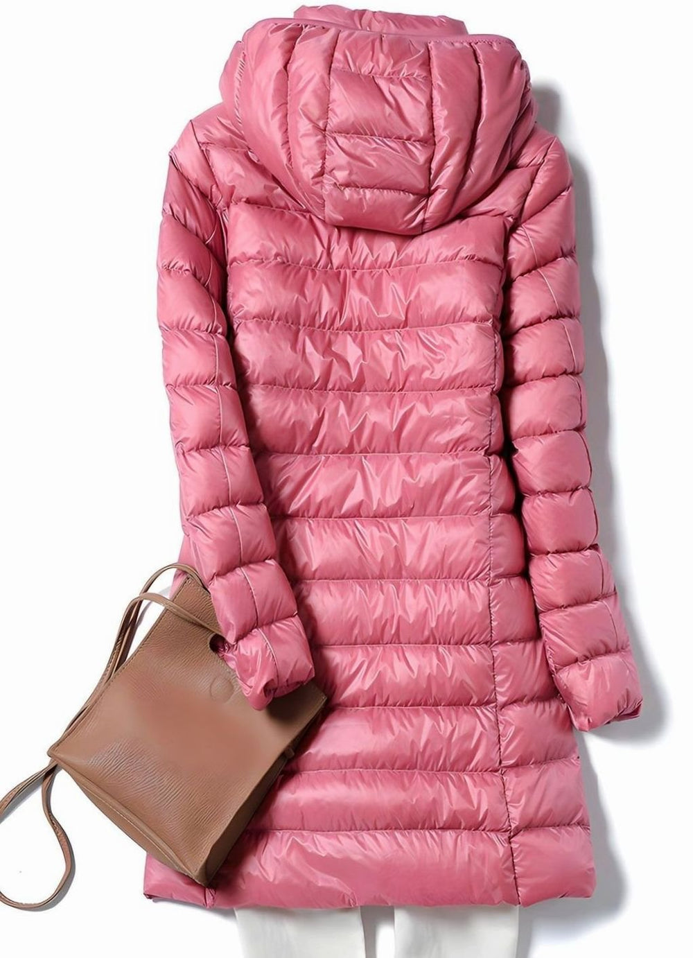 Damenjacke Lange Steppjacke Mit Abnehmbarer Kapuze Und Schlanker Passform Für Kalte Tage – Elegante Jacken Damen 1
