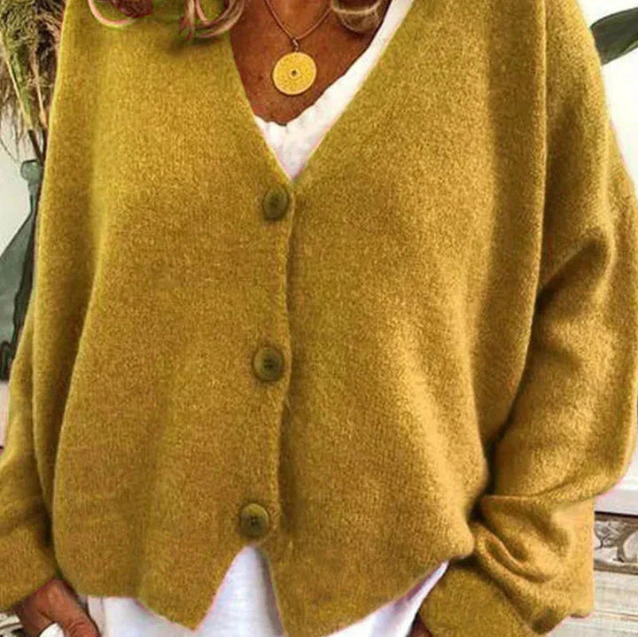 Damenjacke V-Ausschnitt – Elegante Strickjacke für Alltag und Büro, Vielseitig Kombinierbar, Jacken Damen 1