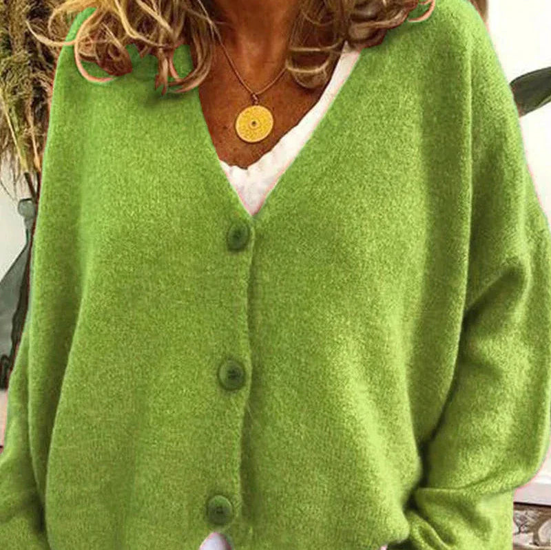 Damenjacke V-Ausschnitt – Elegante Strickjacke für Alltag und Büro, Vielseitig Kombinierbar, Jacken Damen 10