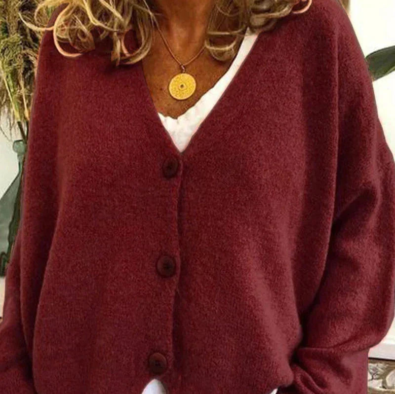Damenjacke V-Ausschnitt – Elegante Strickjacke für Alltag und Büro, Vielseitig Kombinierbar, Jacken Damen 11