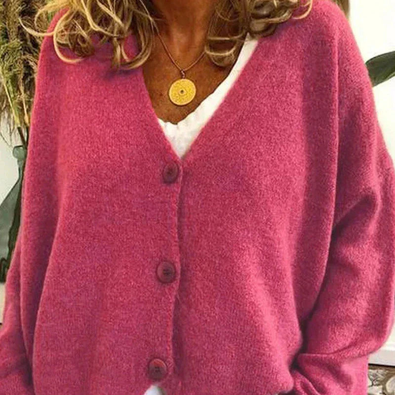 Damenjacke V-Ausschnitt – Elegante Strickjacke für Alltag und Büro, Vielseitig Kombinierbar, Jacken Damen 13