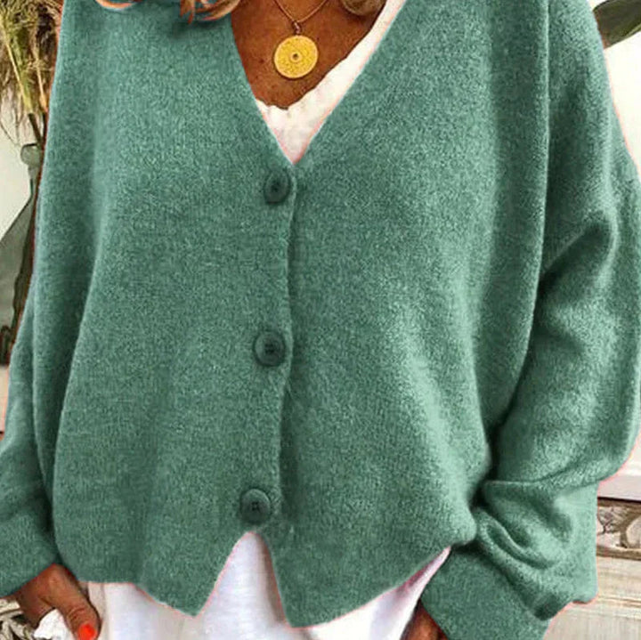 Damenjacke V-Ausschnitt – Elegante Strickjacke für Alltag und Büro, Vielseitig Kombinierbar, Jacken Damen 4
