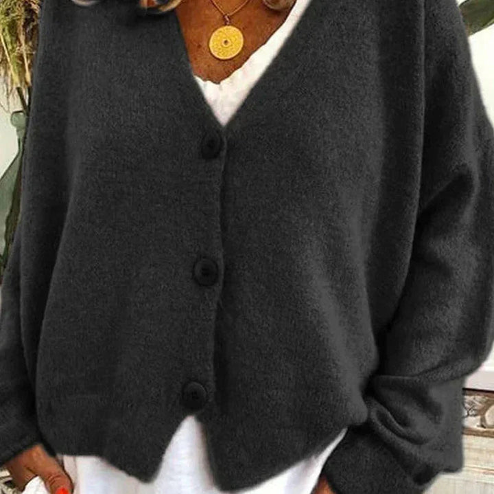 Damenjacke V-Ausschnitt – Elegante Strickjacke für Alltag und Büro, Vielseitig Kombinierbar, Jacken Damen 5