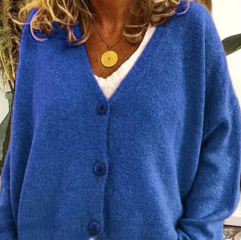 Damenjacke V-Ausschnitt – Elegante Strickjacke für Alltag und Büro, Vielseitig Kombinierbar, Jacken Damen 8