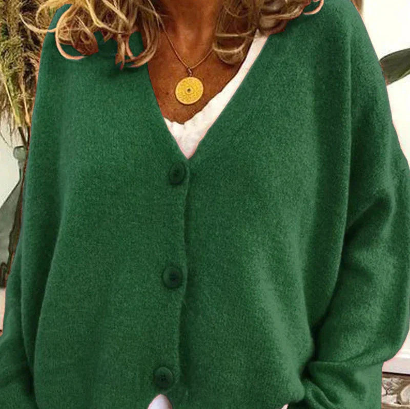 Damenjacke V-Ausschnitt – Elegante Strickjacke für Alltag und Büro, Vielseitig Kombinierbar, Jacken Damen 9
