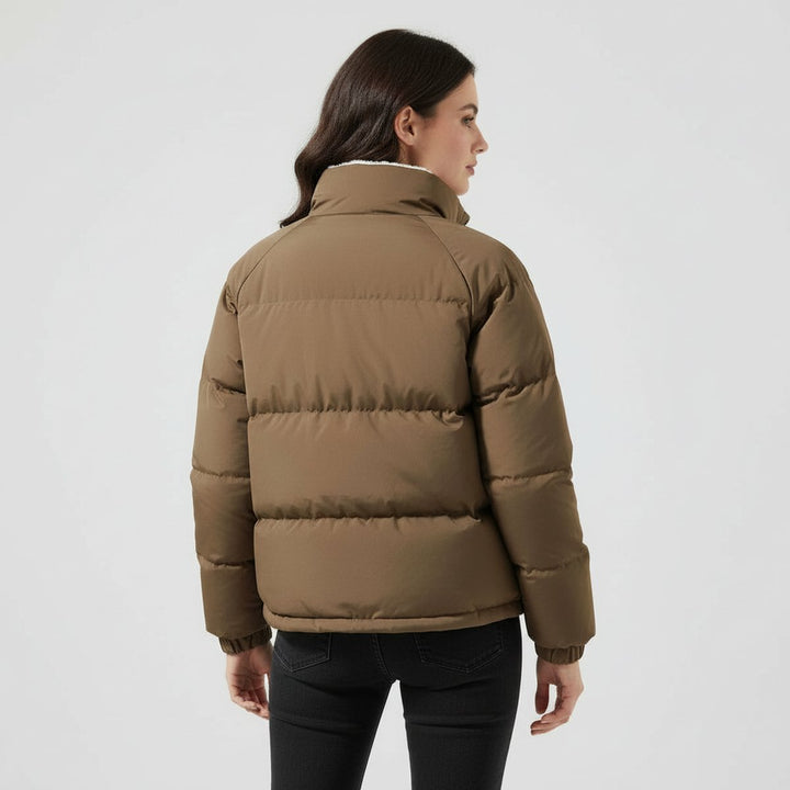 Damenjacke Winterjacke Kapuzen-Pufferjacke Tailliert Warm für Kaltes Wetter 3