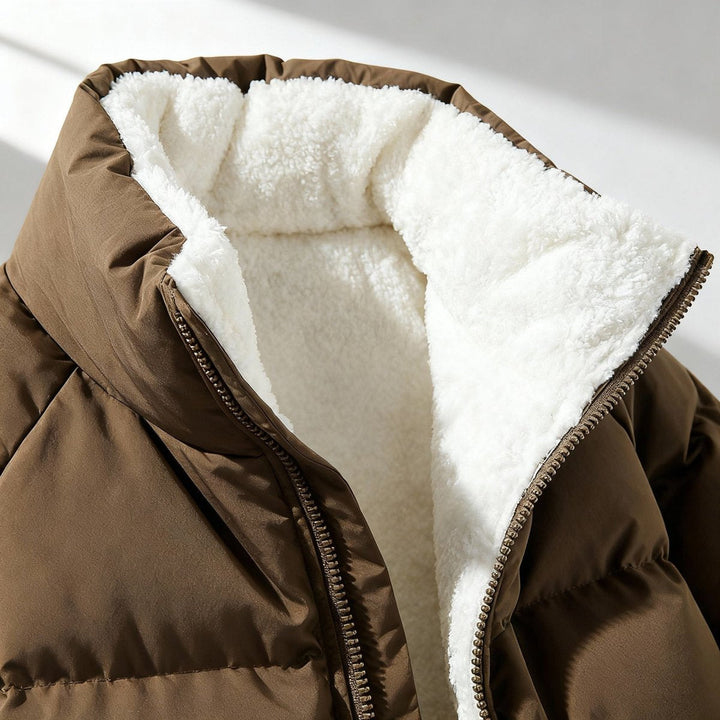 Damenjacke Winterjacke Kapuzen-Pufferjacke Tailliert Warm für Kaltes Wetter 4