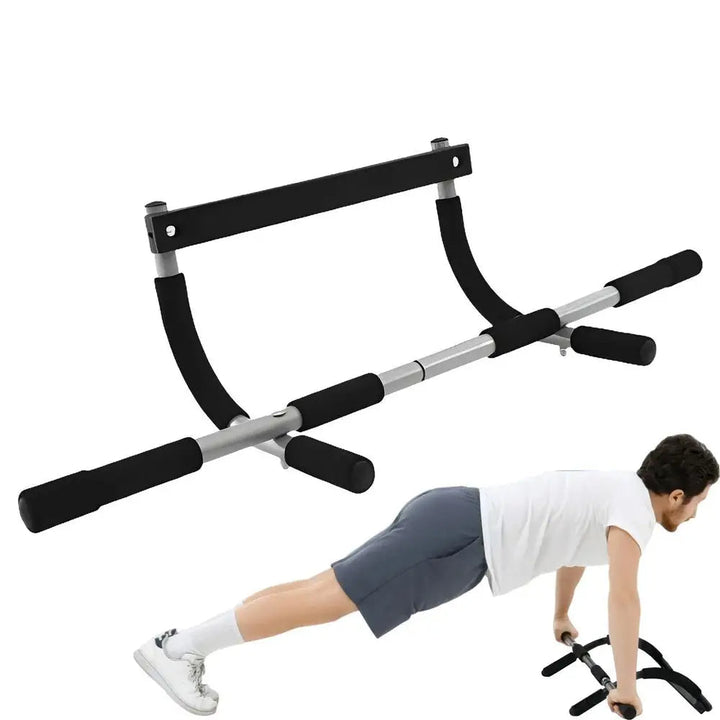 Døråbnings pull-up stang til hjemmegym – Indendørs body trainer til full body fitness, let ophængbar stang med skumgreb og robust design 3