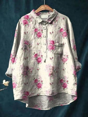 Elegant Blomstret Bluse til Kvinder - Tidløs Stil og Feminin Komfort 10