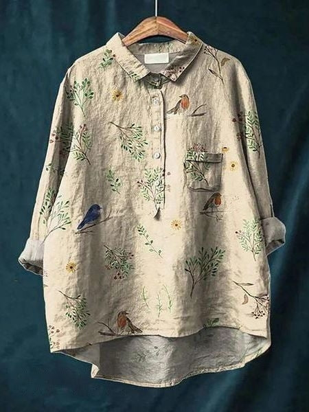Elegant Blomstret Bluse til Kvinder - Tidløs Stil og Feminin Komfort 4