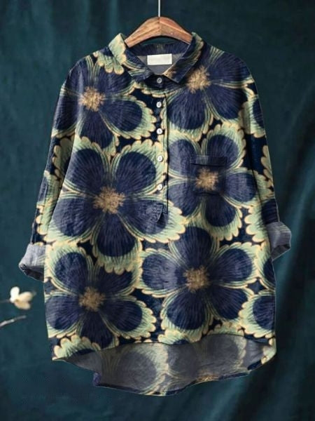 Elegant Blomstret Bluse til Kvinder - Tidløs Stil og Feminin Komfort 6