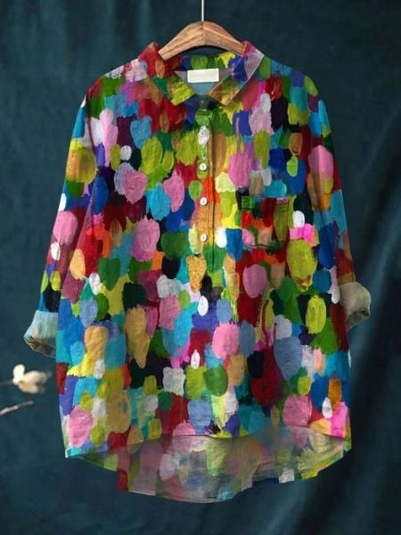 Elegant Blomstret Bluse til Kvinder - Tidløs Stil og Feminin Komfort 7