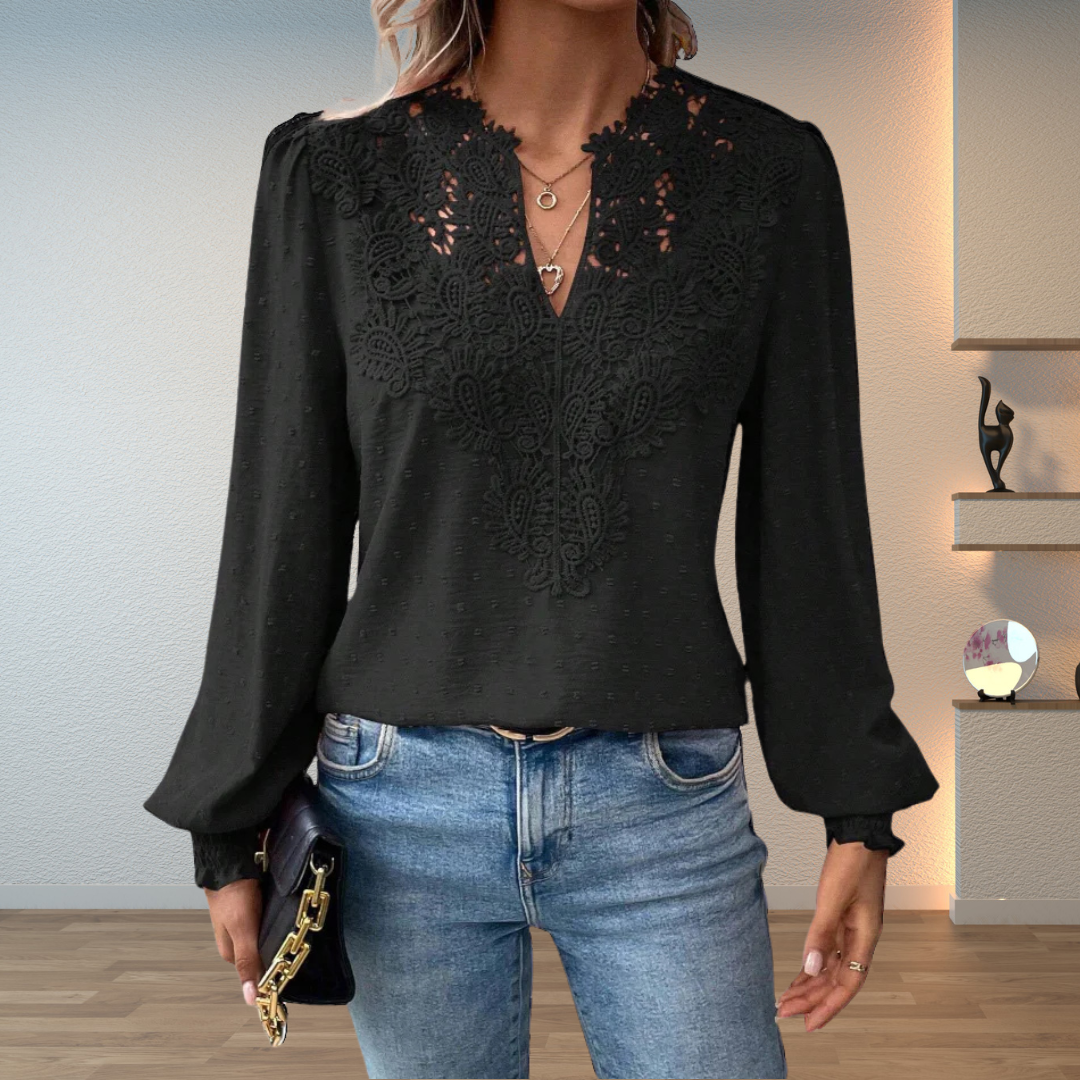 Elegant Bluse Til Kvinder - Tidløs Stil, Flatterende Silhuet, Alsidig Til Hverdag Og Fest 4