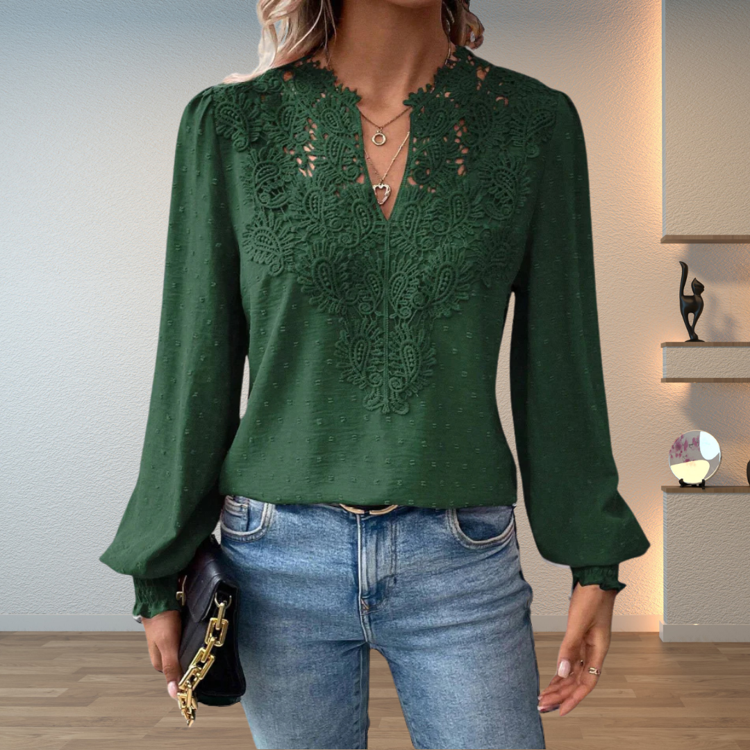 Elegant Bluse Til Kvinder - Tidløs Stil, Flatterende Silhuet, Alsidig Til Hverdag Og Fest 5