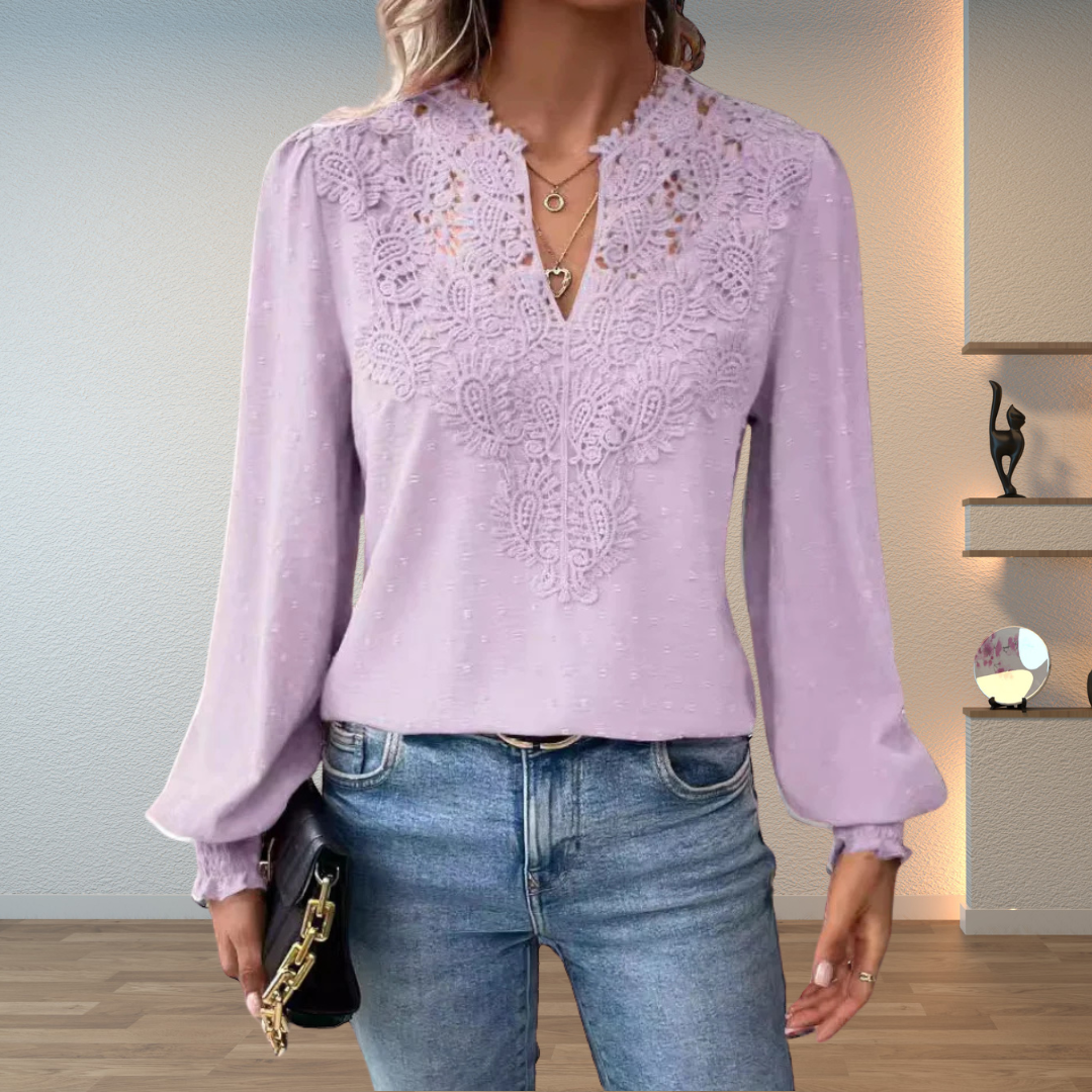 Elegant Bluse Til Kvinder - Tidløs Stil, Flatterende Silhuet, Alsidig Til Hverdag Og Fest 6