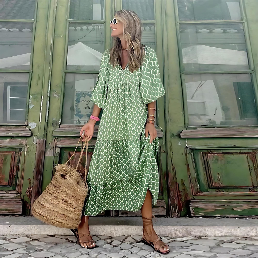 Elegant Forårskjole til Kvinder - Trendy Design til Dag-til-Nat Alsidighed og Ubesværet Stil 5
