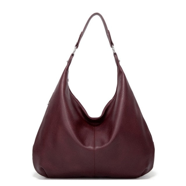 Elegant Læder Skuldertaske Dame – Rummeligt Design til Hverdag og Særlige Lejligheder, Sort 30x25 cm 3