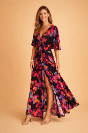 Elegant Maxi Kjole Lange Ærmer - Stilfuld Maxikjole Tilbud Kvinder, Perfekt Til Sommer, Lange Hvite Kjoler 2