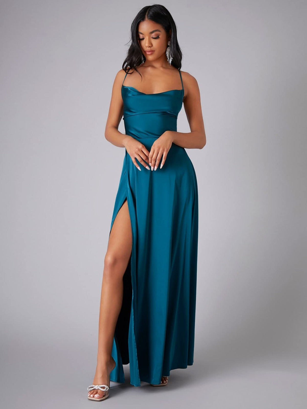 Elegant Maxikjole Med Slids - Komfortabel Og Stilfuld Kjole Til Sommer 10