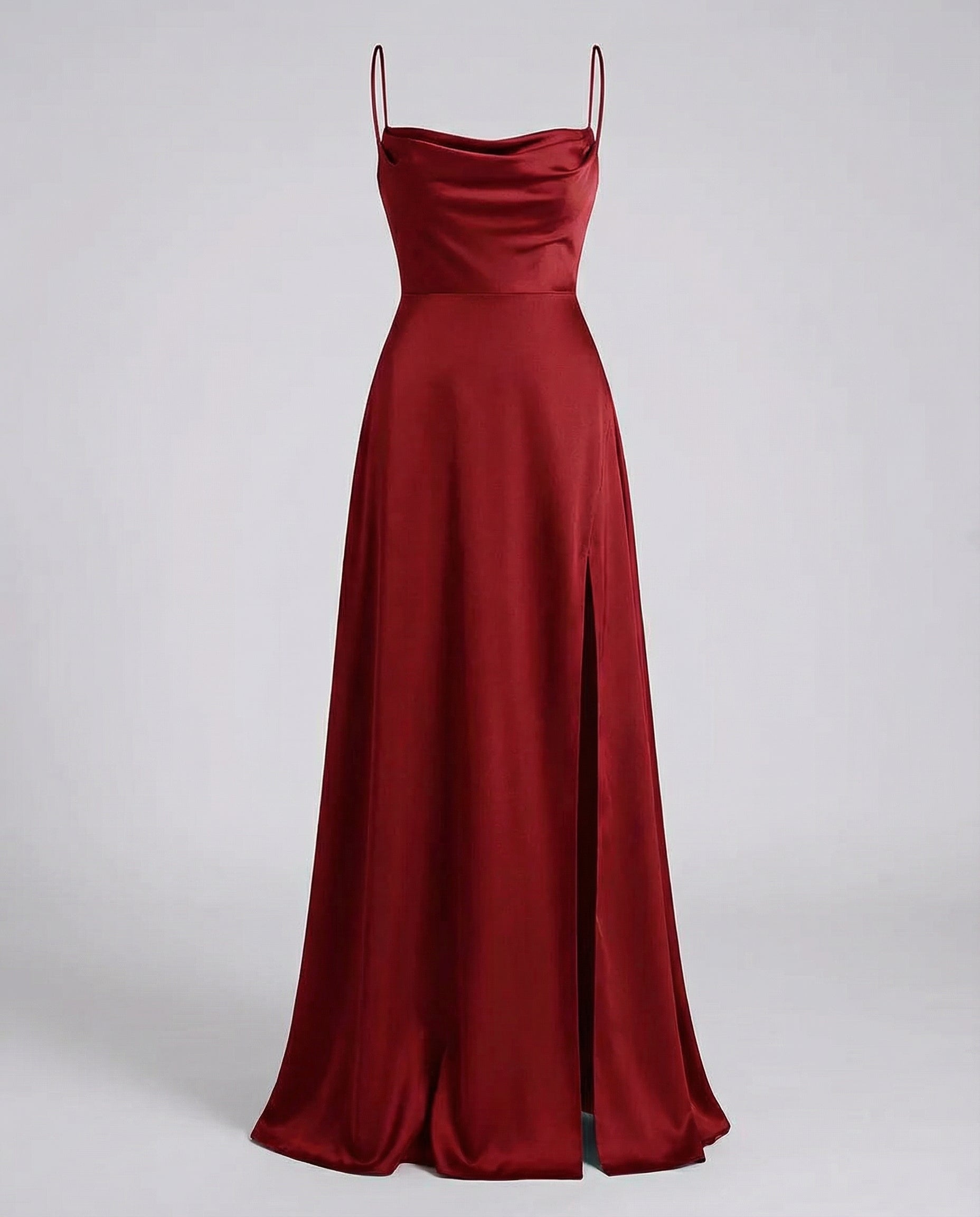 Elegant Maxikjole Til Kvinder Med Benslids Og Feminin Halsudskæring - Stilfuld Og Komfortabel Design 3