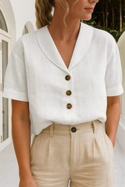 Elegant Omslagsbluse til Kvinder - Klassisk og Komfortabel Stil til Alle Anledninger 0