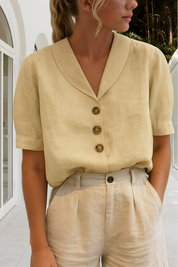 Elegant Omslagsbluse til Kvinder - Klassisk og Komfortabel Stil til Alle Anledninger 1