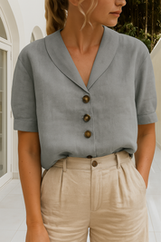 Elegant Omslagsbluse til Kvinder - Klassisk og Komfortabel Stil til Alle Anledninger 3