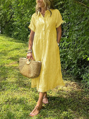 Elegant Stribet Skjortebluse Dame - Ideel til Sommerbrug og Alle Anledninger 7