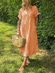 Elegant Stribet Skjortebluse Dame - Ideel til Sommerbrug og Alle Anledninger 8