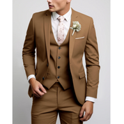 Elegant Tredelt Herredragt Med Vest Til Formelle Lejligheder - Stilfuld Jakkesæt Til Mænd, Perfekt Til Bryllupper Og Vigtige Møder 2