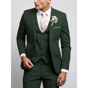 Elegant Tredelt Herredragt Med Vest Til Formelle Lejligheder - Stilfuld Jakkesæt Til Mænd, Perfekt Til Bryllupper Og Vigtige Møder 7