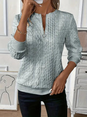 Elegant Zip-Up Sweater in Soft Breathable Fabric – Comfortable Fit for All Seasons 2