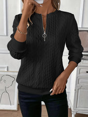 Elegant Zip-Up Sweater in Soft Breathable Fabric – Comfortable Fit for All Seasons 3