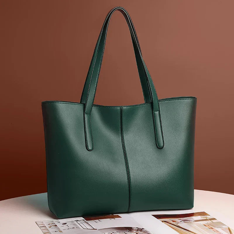 Elegant, stor tote-taske til kvinder i miljøvenligt stof 2